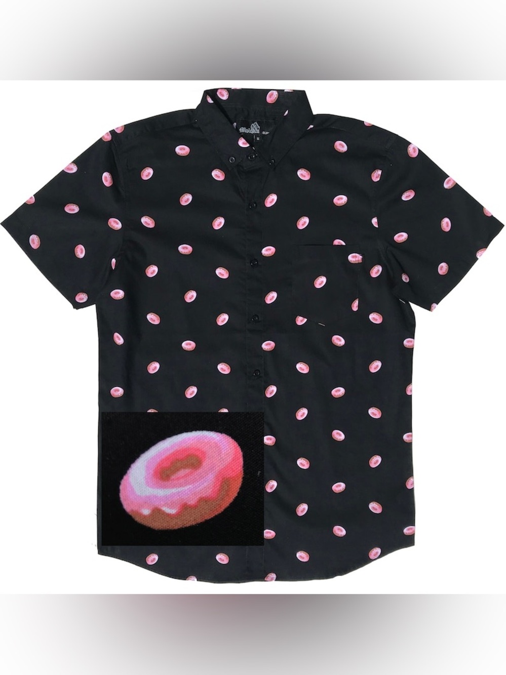 Molokai Surf Co. "Dropping Donuts" Short Sleeve Button-Down Shirt Size XL